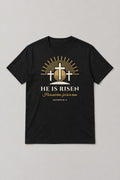 He Is Risen Tee - Black