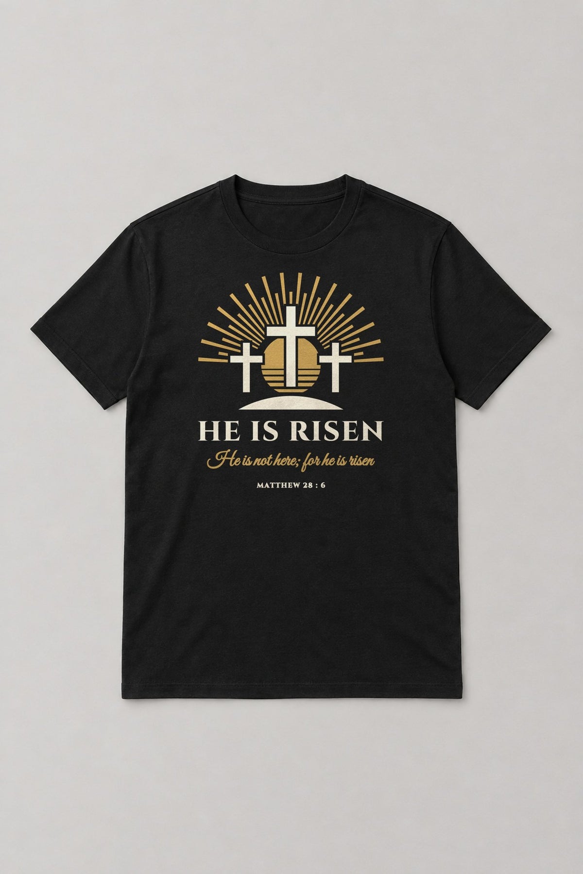He Is Risen Tee - Black