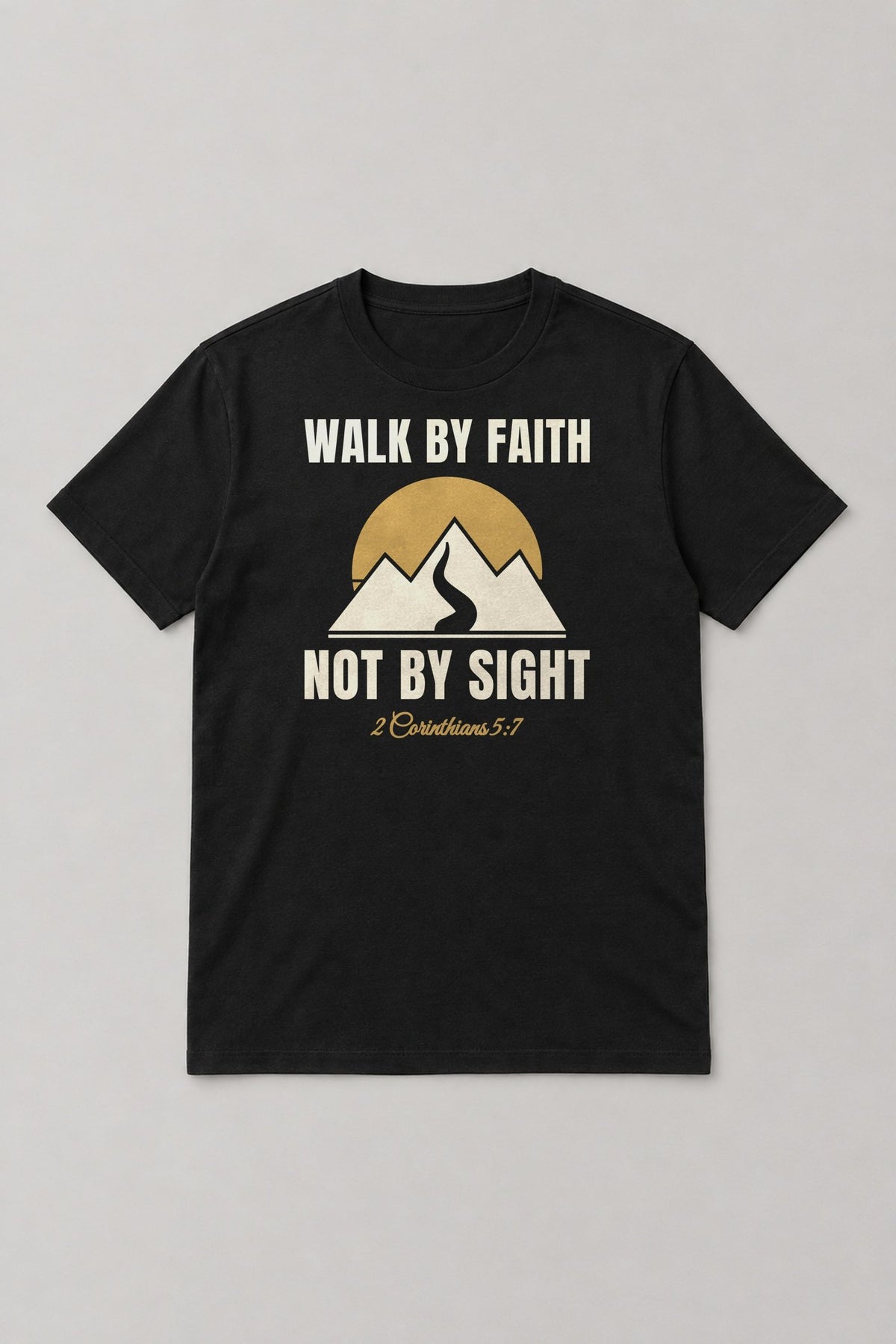 Walk By Faith Tee - Black