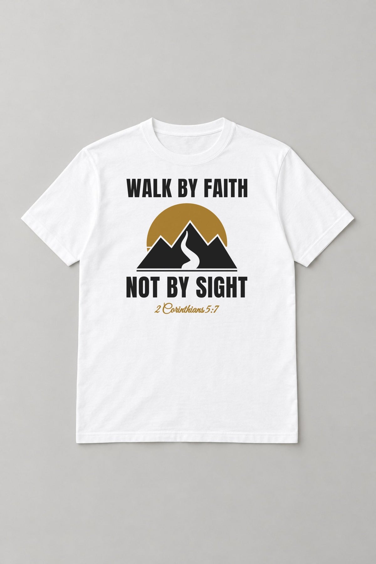 Walk By Faith Tee - White