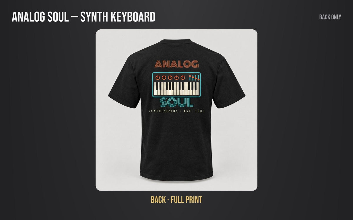 Analog Soul Tee mockup