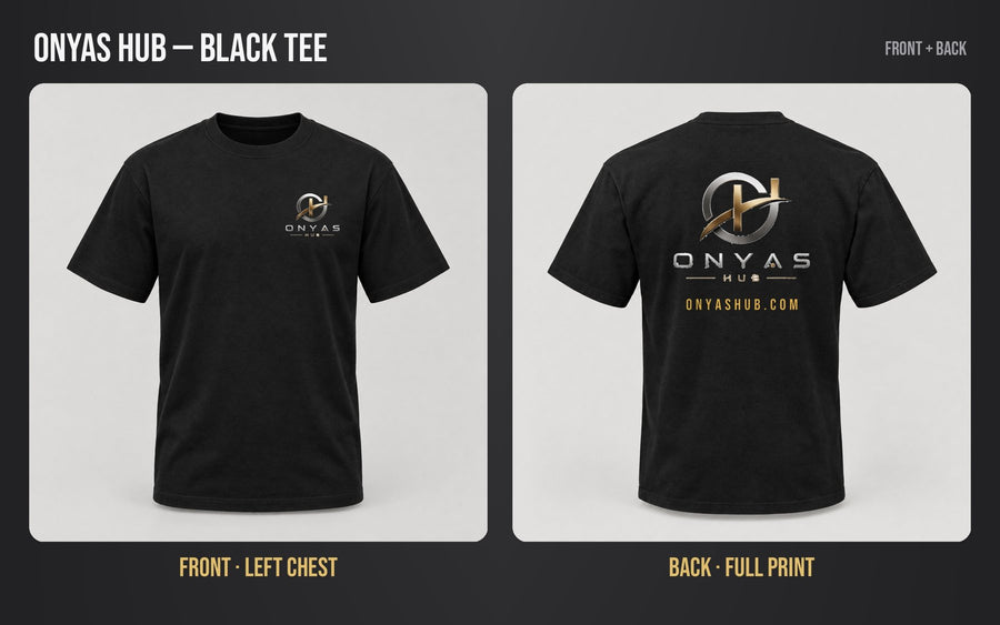 Onyas Hub – Black Tee