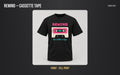 Rewind Cassette Tee mockup