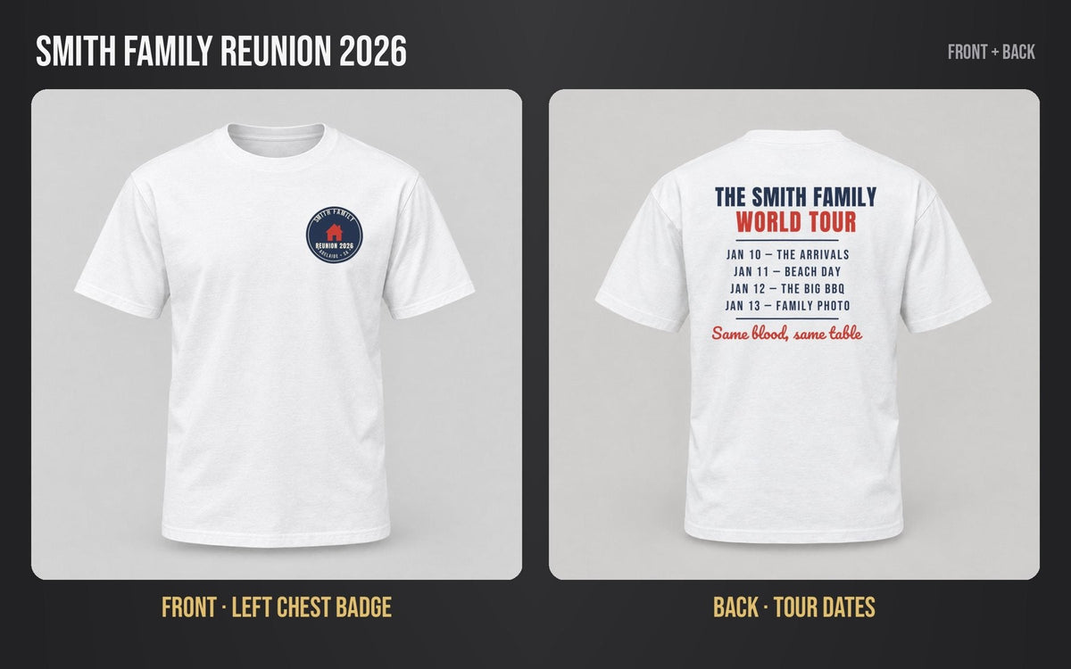 Family Reunion Tee mockup