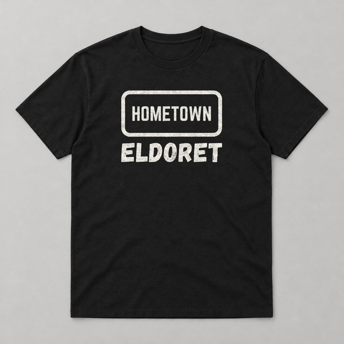 Hometown Eldoret T-shirt – black tee, white print