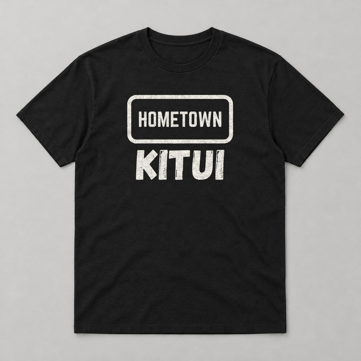 Hometown Kitui T-shirt – black tee, white print