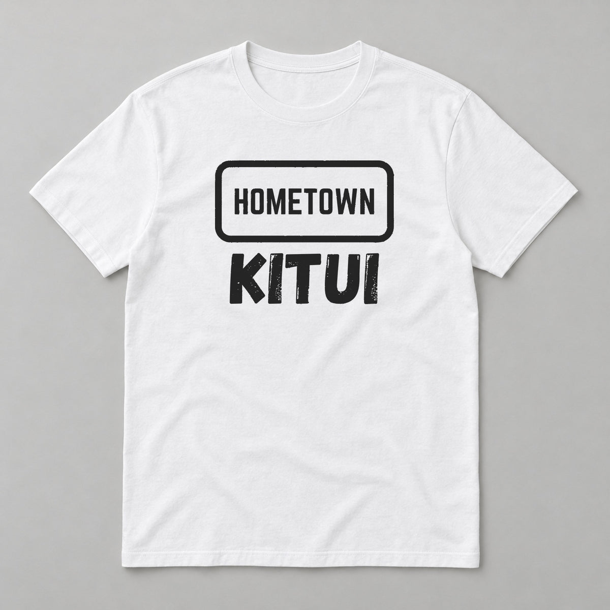 Hometown Kitui T-shirt – white tee, black print