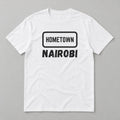Hometown Nairobi T-shirt – white tee, black print